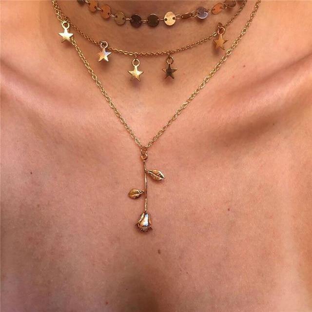 Boho Multi-element Crystal Necklaces For Women - Online Goddess Boutique
