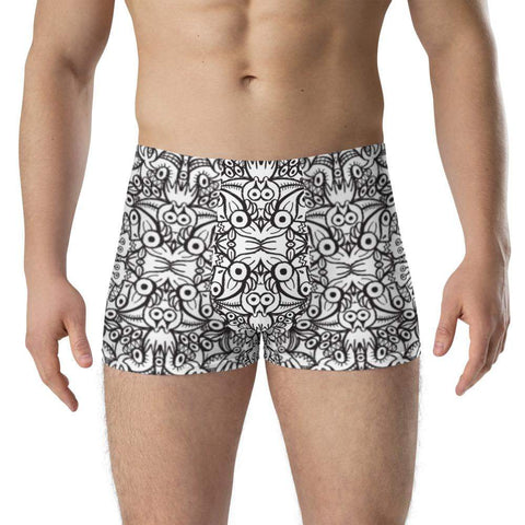 Brush style doodle critters Boxer Briefs – Zoo&co