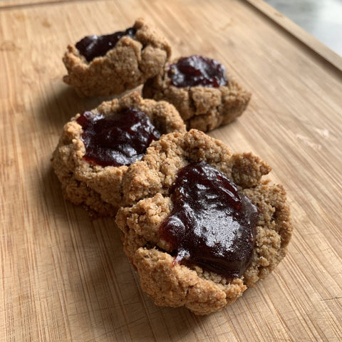 blackberry thumbprint cookies