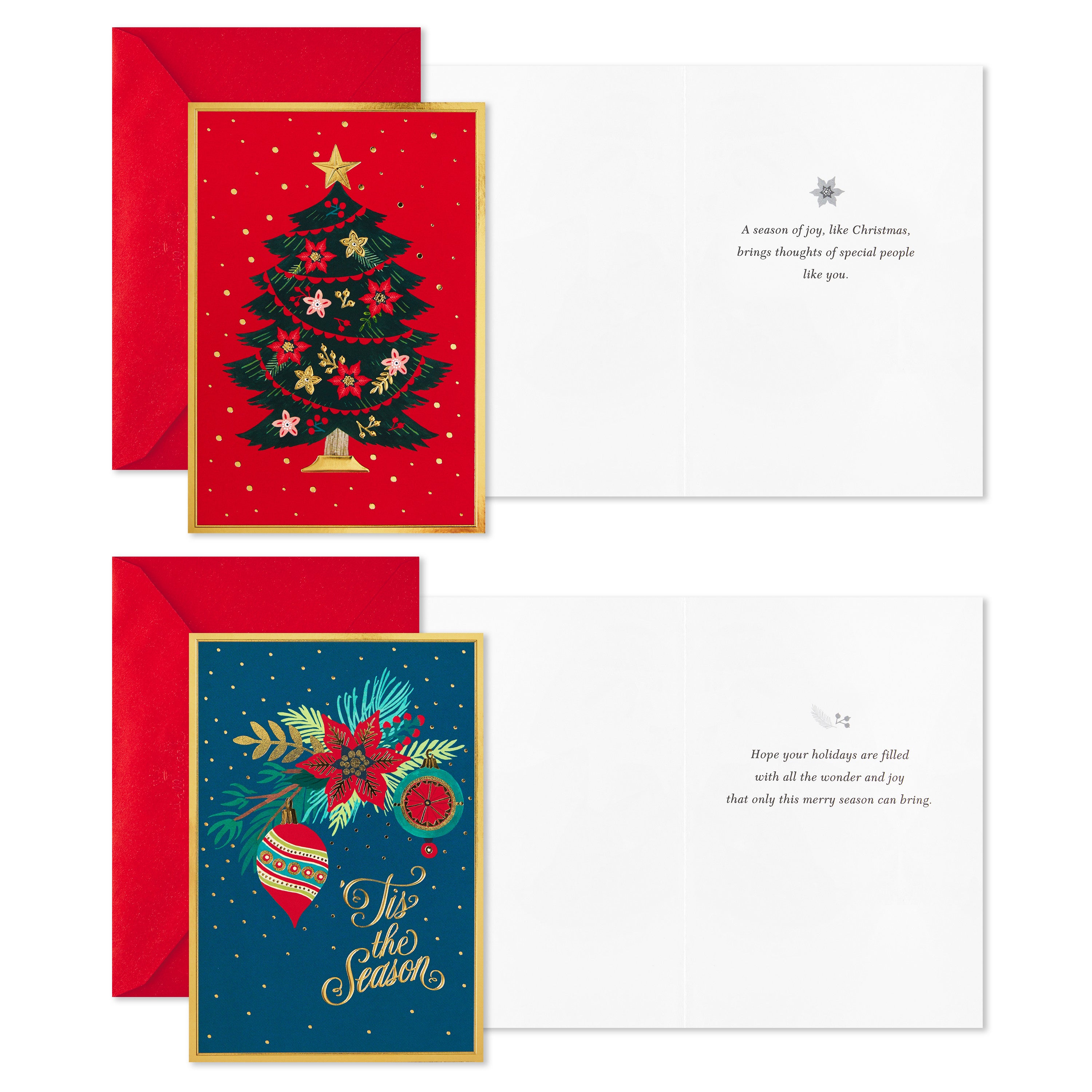 foil boxed christmas cards