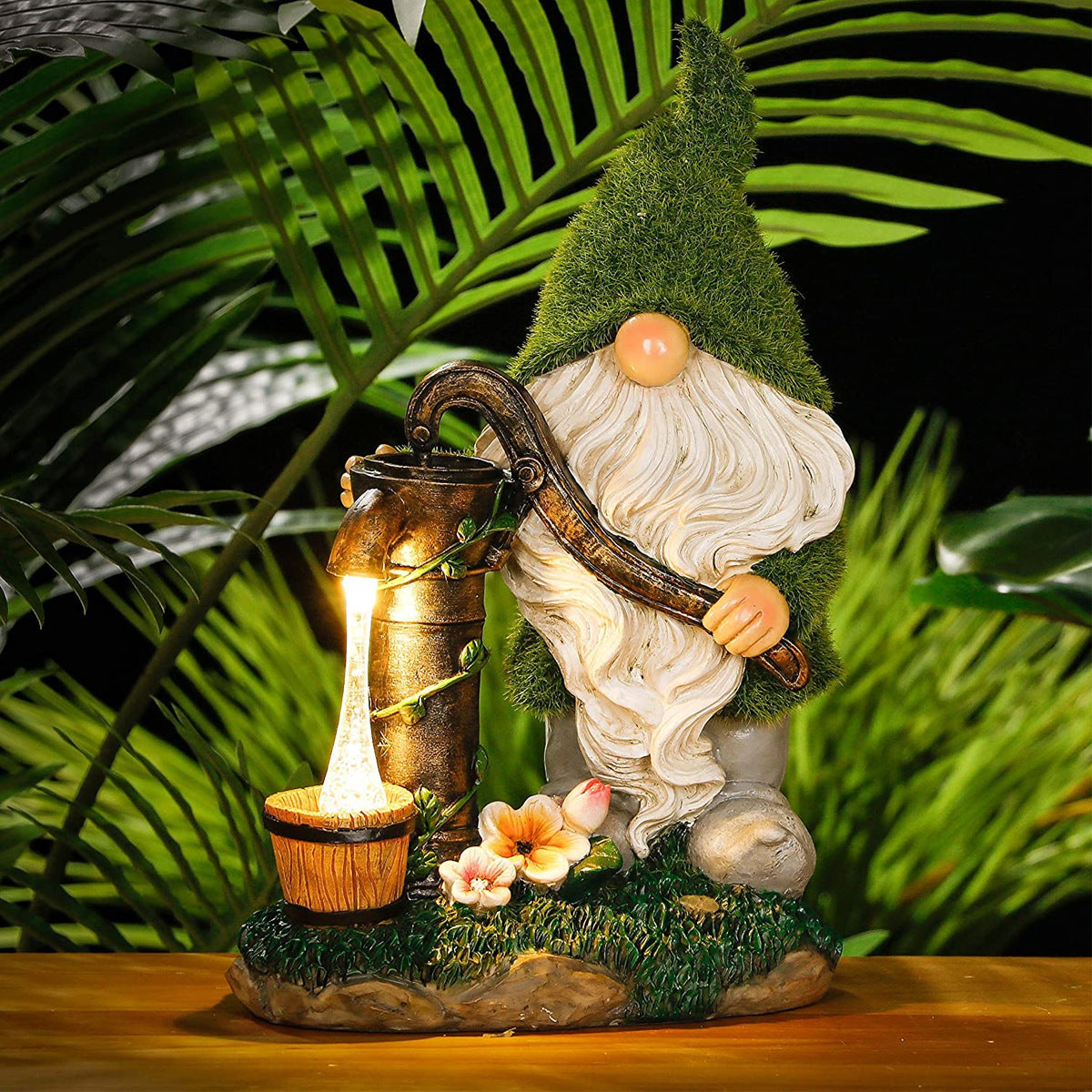 statue solar lights