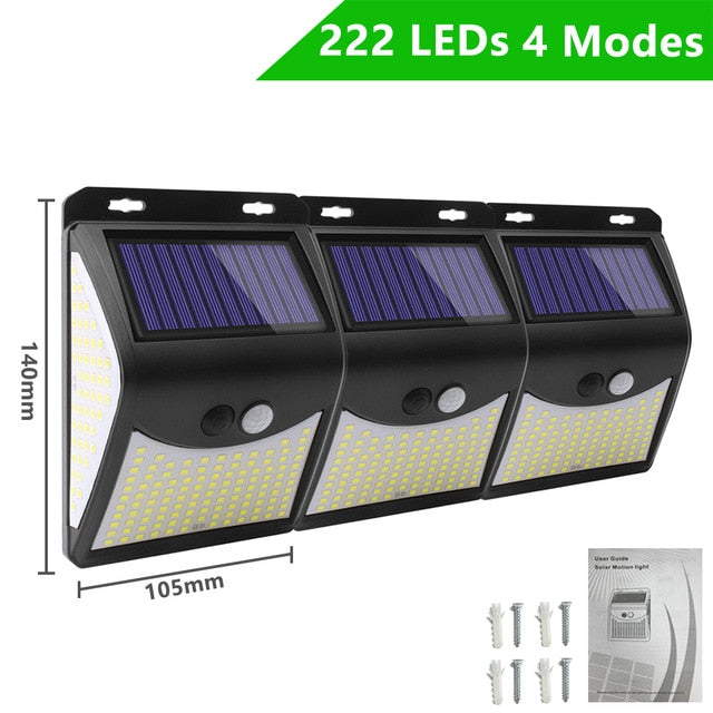 solar motion garden lights