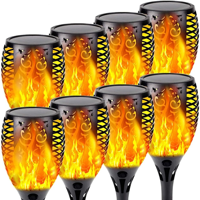 flame light solar lights