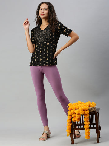 Shop Prisma's Dusty Pink Ankle Leggings for Comfortable Style