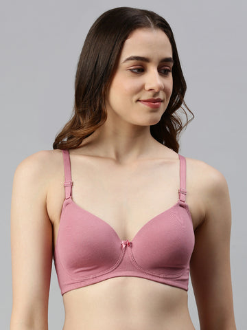 Prisma Peach Tee Fit Bra - Moulded Concealed Kurthi/T-Shirt