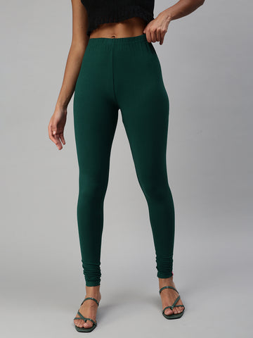 Buy Fabulous Parrot Green Cambric Cotton Solid Leggings For Women Online In  India At Discounted Prices