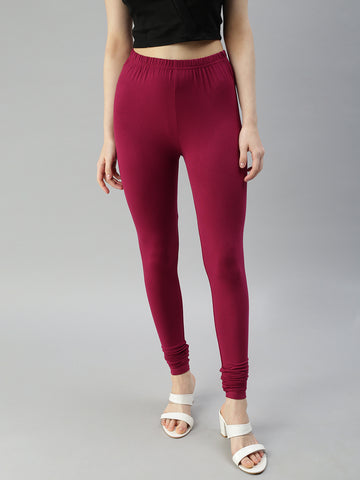 Churidar Leggings-Magenta