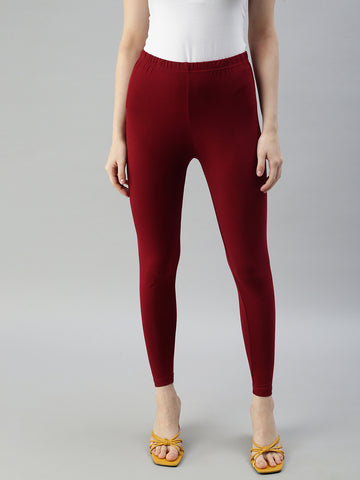 Ankle Leggings-Apple Red