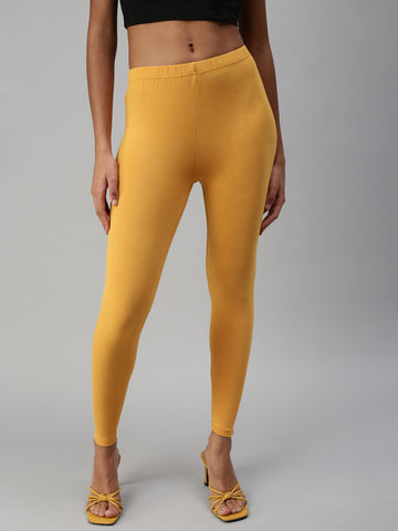 Yellow Mid Waist Ankle Length Leggings, Casual Wear, Slim Fit at Rs 100 in  Tiruppur