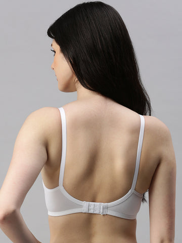 Eco Fit(Basic Cut & Sew Bra)-White