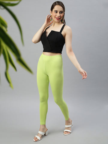 Ankle Leggings-Rama Green