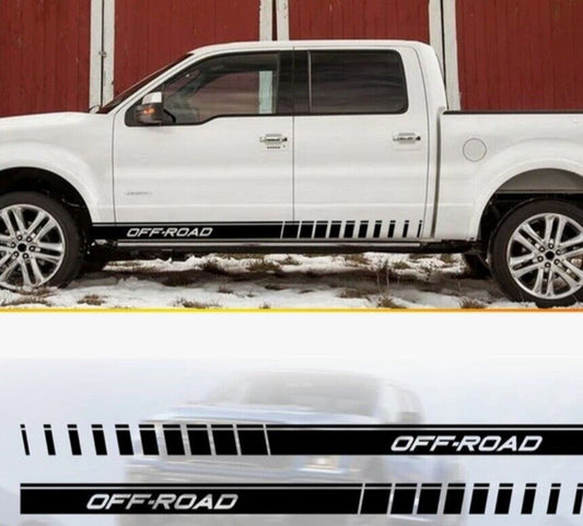 Stickers For Ford Ranger Raptor Side Stripes Sticker Decals 4x4 Off-Road  Vinyl