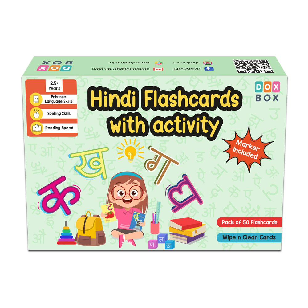 Hindi flashcards with activity for kids