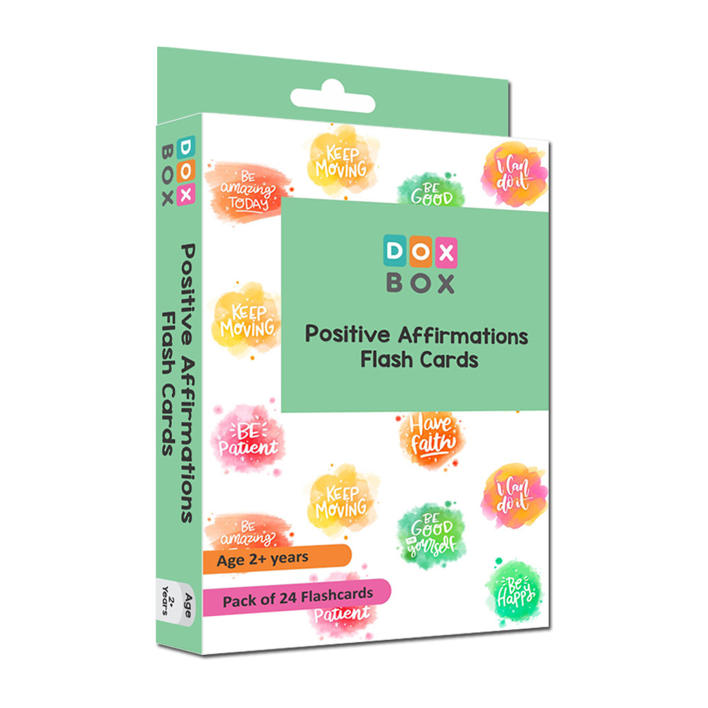 Positive affirmations flashcards for kids (pack of 26) cards