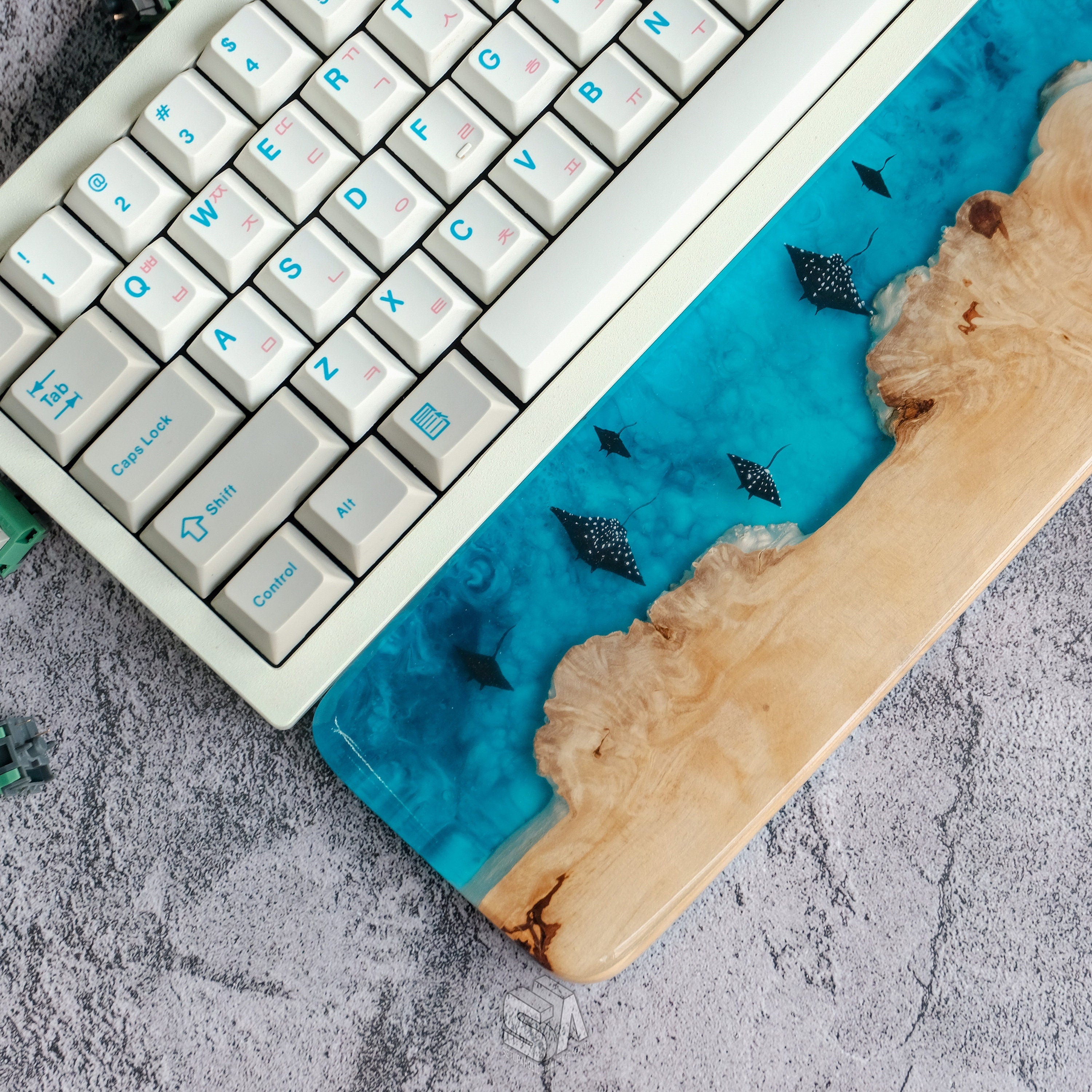 fish keyboard wrist rest