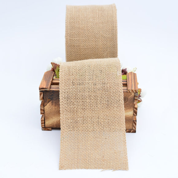 Classic Burlap Wired Ribbon - 4 Online Ribbon - May Arts Ribbon