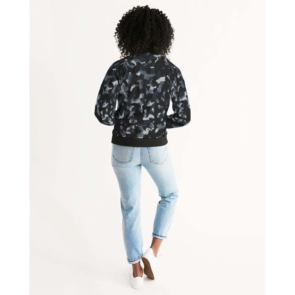 Black And Grey Camo Lightweight Jacket - Free Shipping - - Projects817 LLC