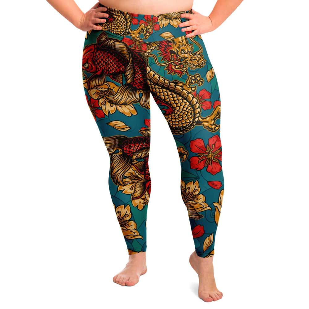 Vintage Tattoo Plus Size Leggings - Free Shipping - - Projects817 LLC