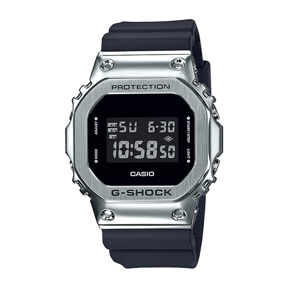 CASIO G-SHOCK GM-5600-1DR DIGITAL SILVER BLACK WATCH | CITY CHAIN – City  Chain Singapore