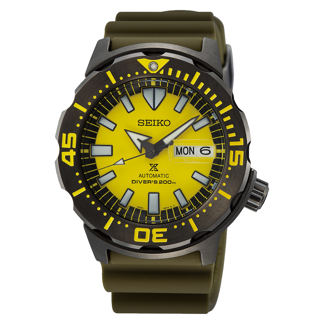 SEIKO PROSPEX SRPF35K1 YELLOW MONSTER AUTOMATIC SPECIAL EDITION DIVER'S MEN  WATCH | CITY CHAIN – City Chain Singapore