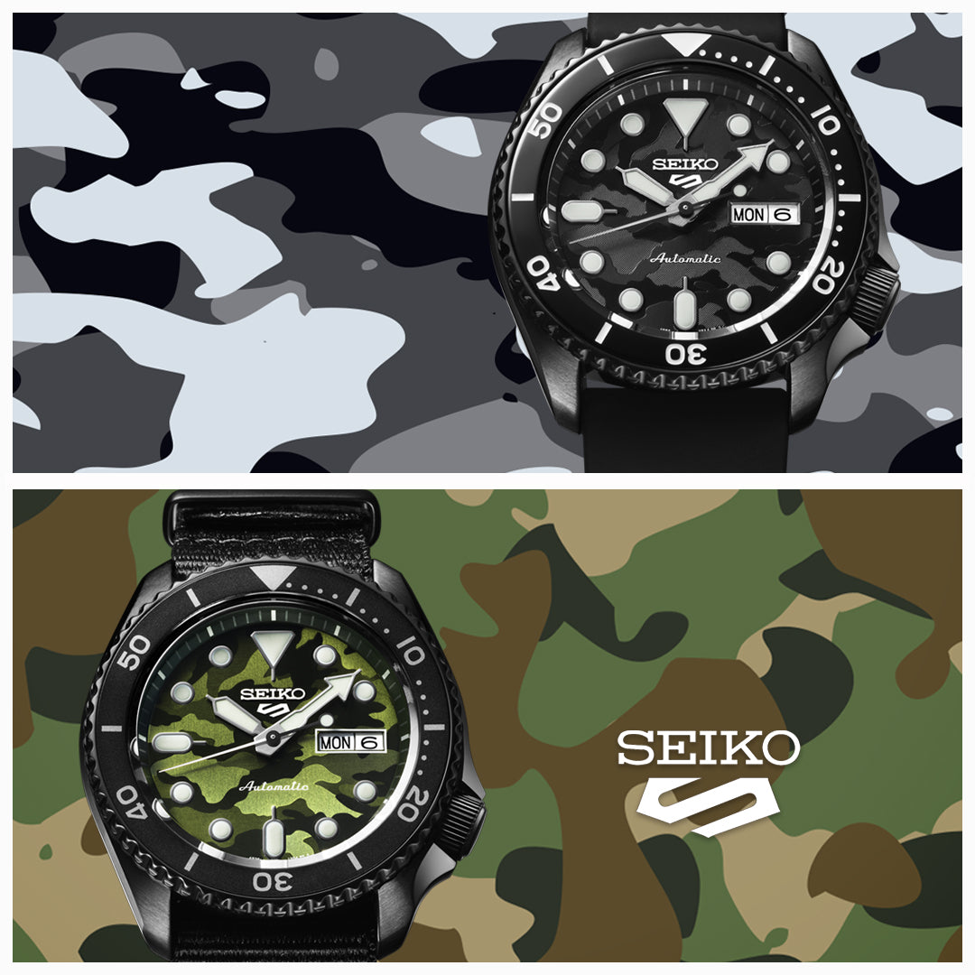 SEIKO 5 SPORTS SRPJ37K1 SKX CAMOUFLAGE STREET STYLE MEN WATCH | CITY CHAIN  – City Chain Singapore