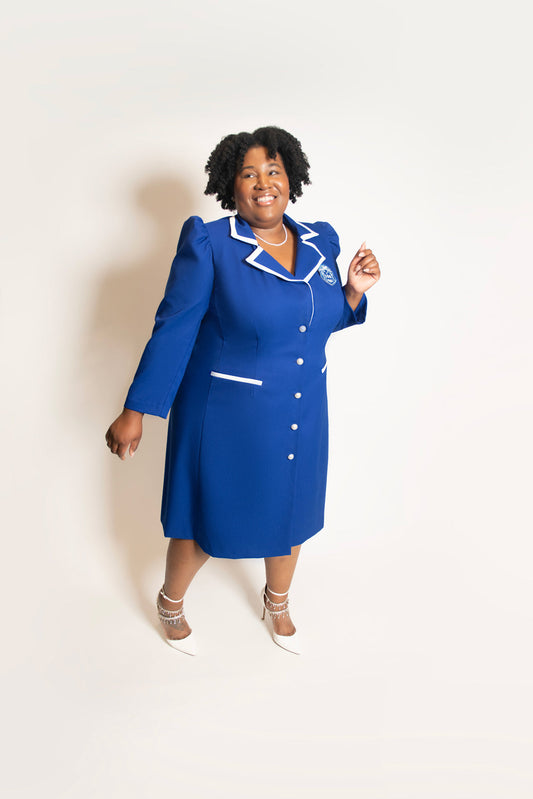 Zeta Phi Beta Blue Blazer Dress