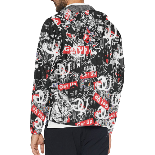 Sticker Print Windbreaker – Get Up