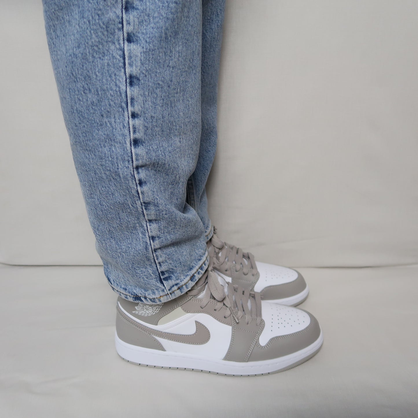 air jordan 1 mid linen