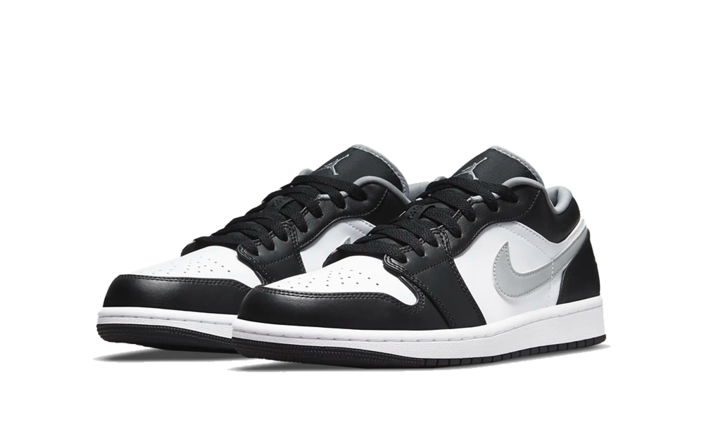 black and white low top 1s