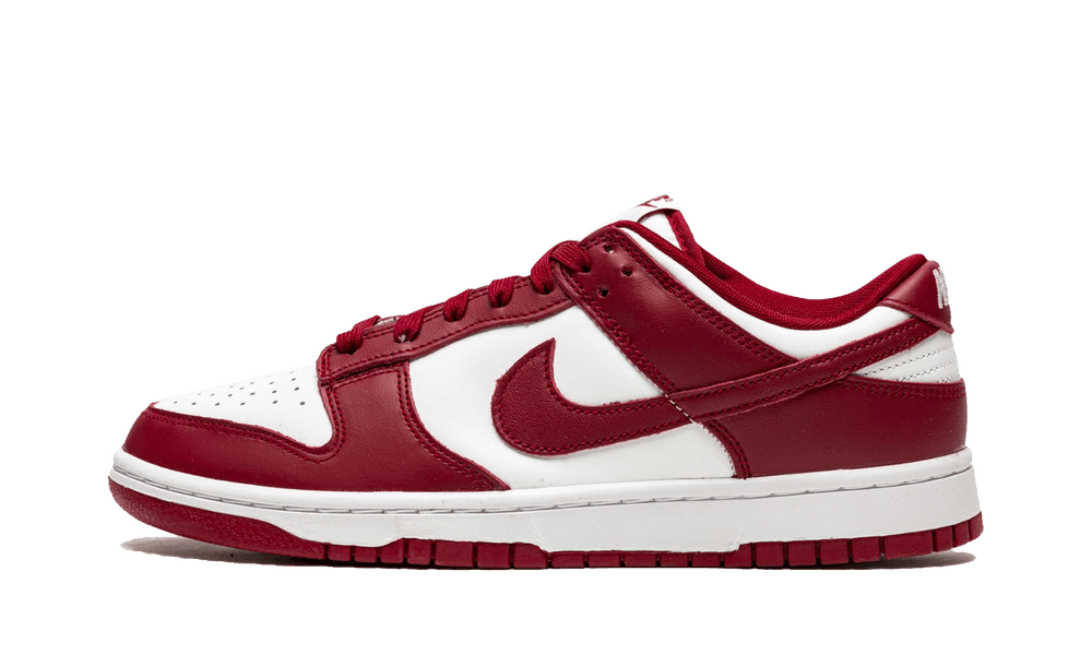 red and white nike dunk low