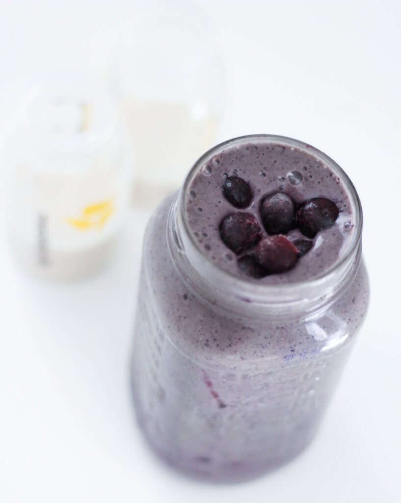 increase milk supply blueberry smoothie