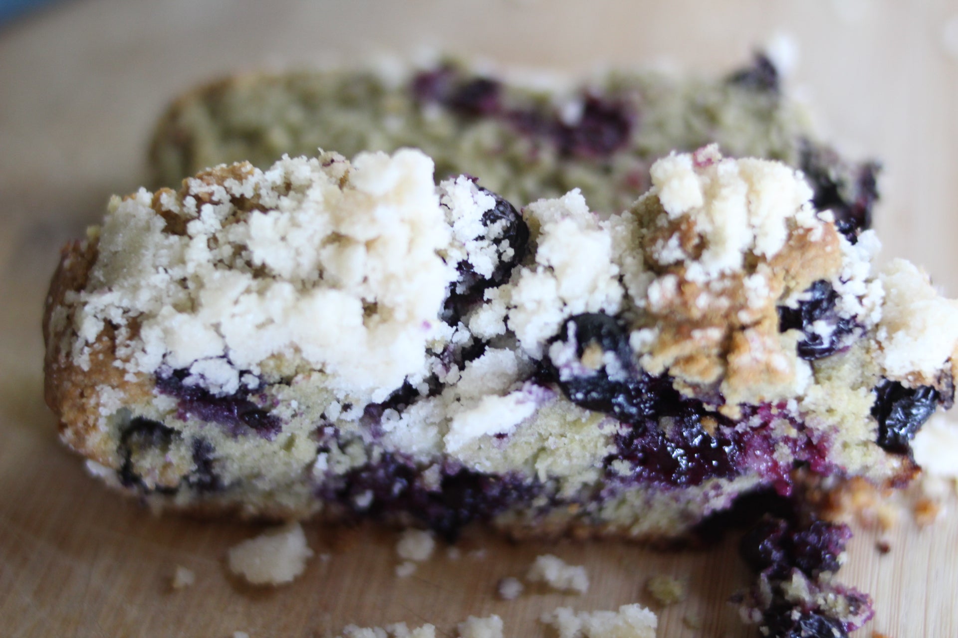 blueberry lactation streussal bread