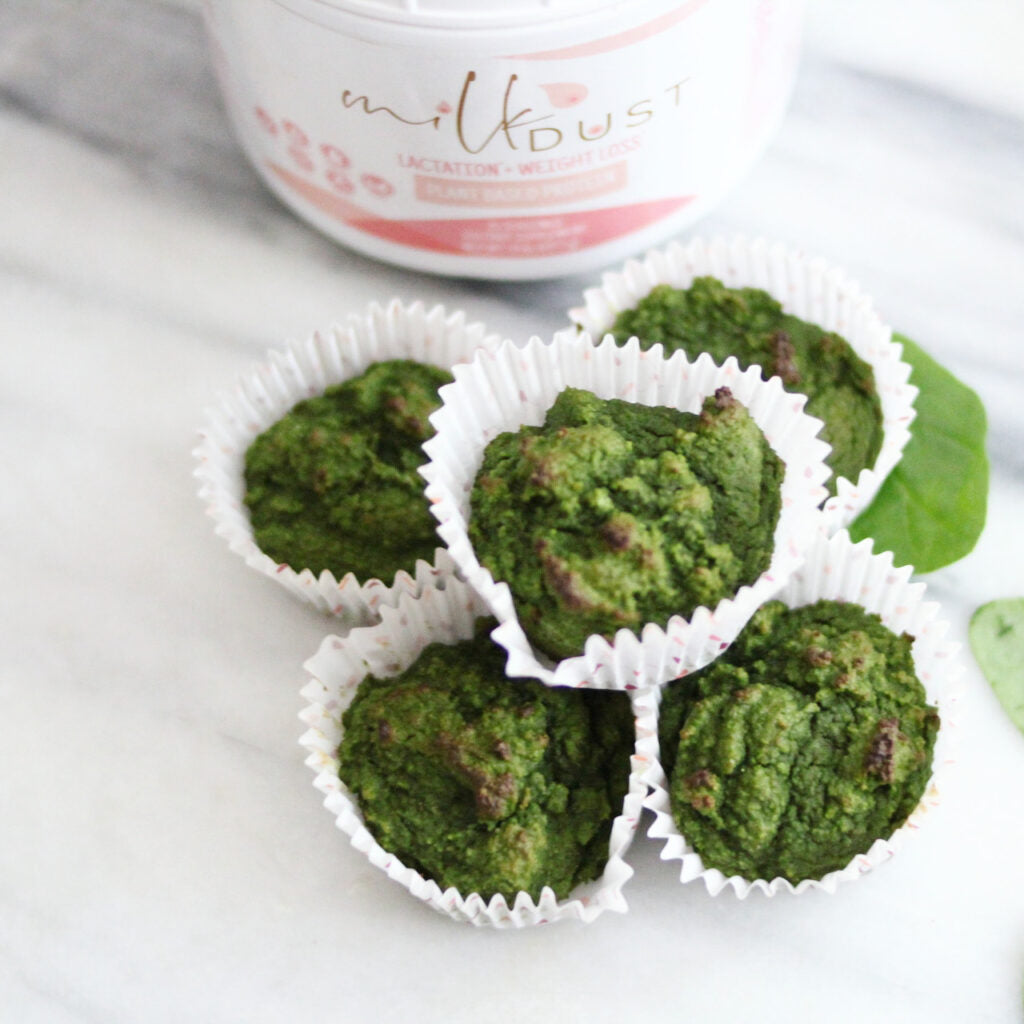 lactation muffins spinach