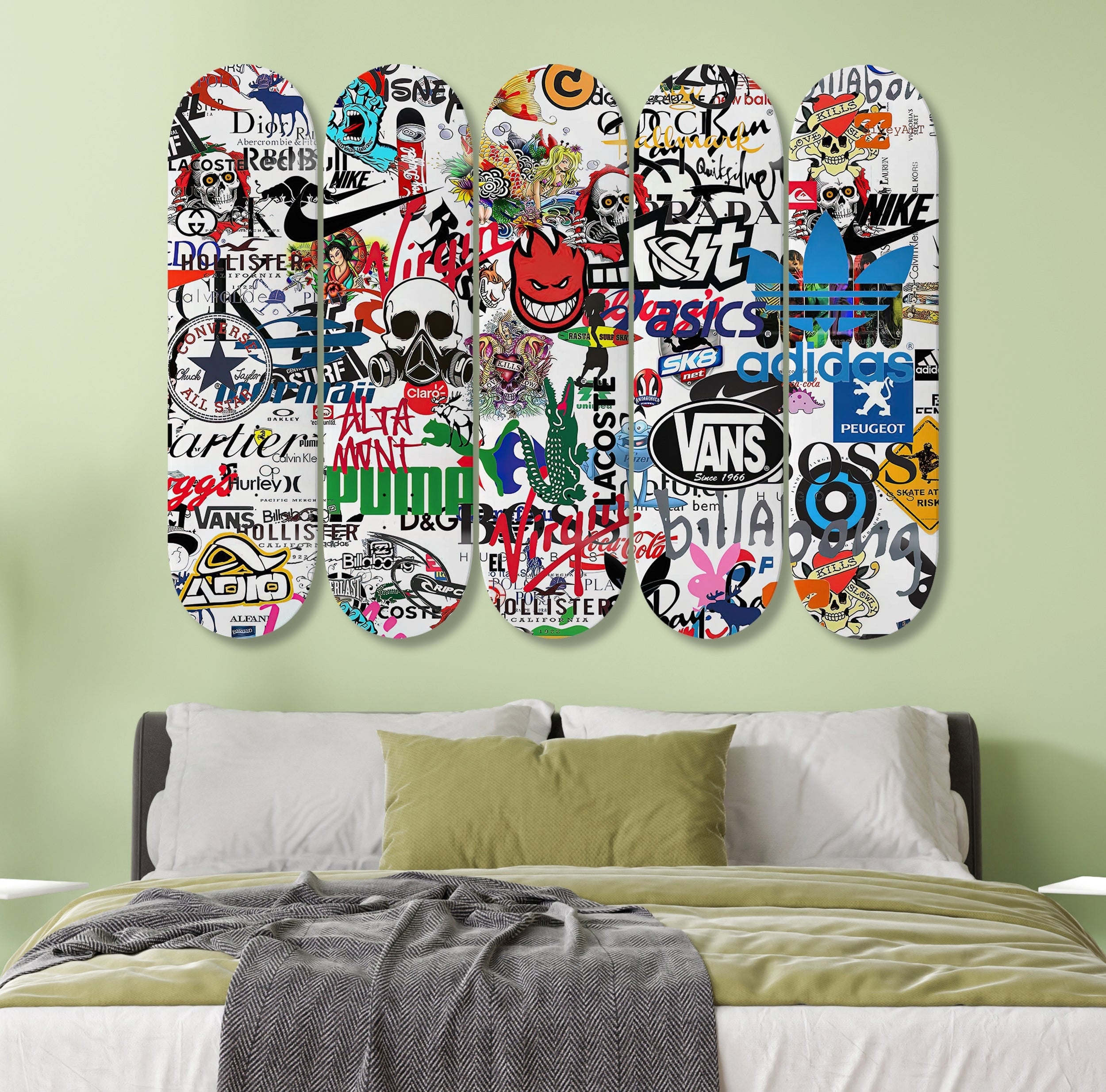 bomb skateboard art, jdm wall decor sticker art pop art - Unique Skateboard Wall and More | YFOS ART