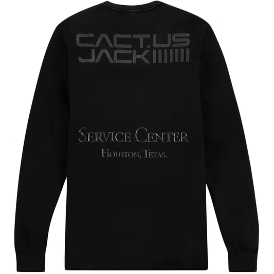 Travis Scott Cactus Jack For Fragment Logo L/S T-Shirt Washed Black – The  Magnolia Park