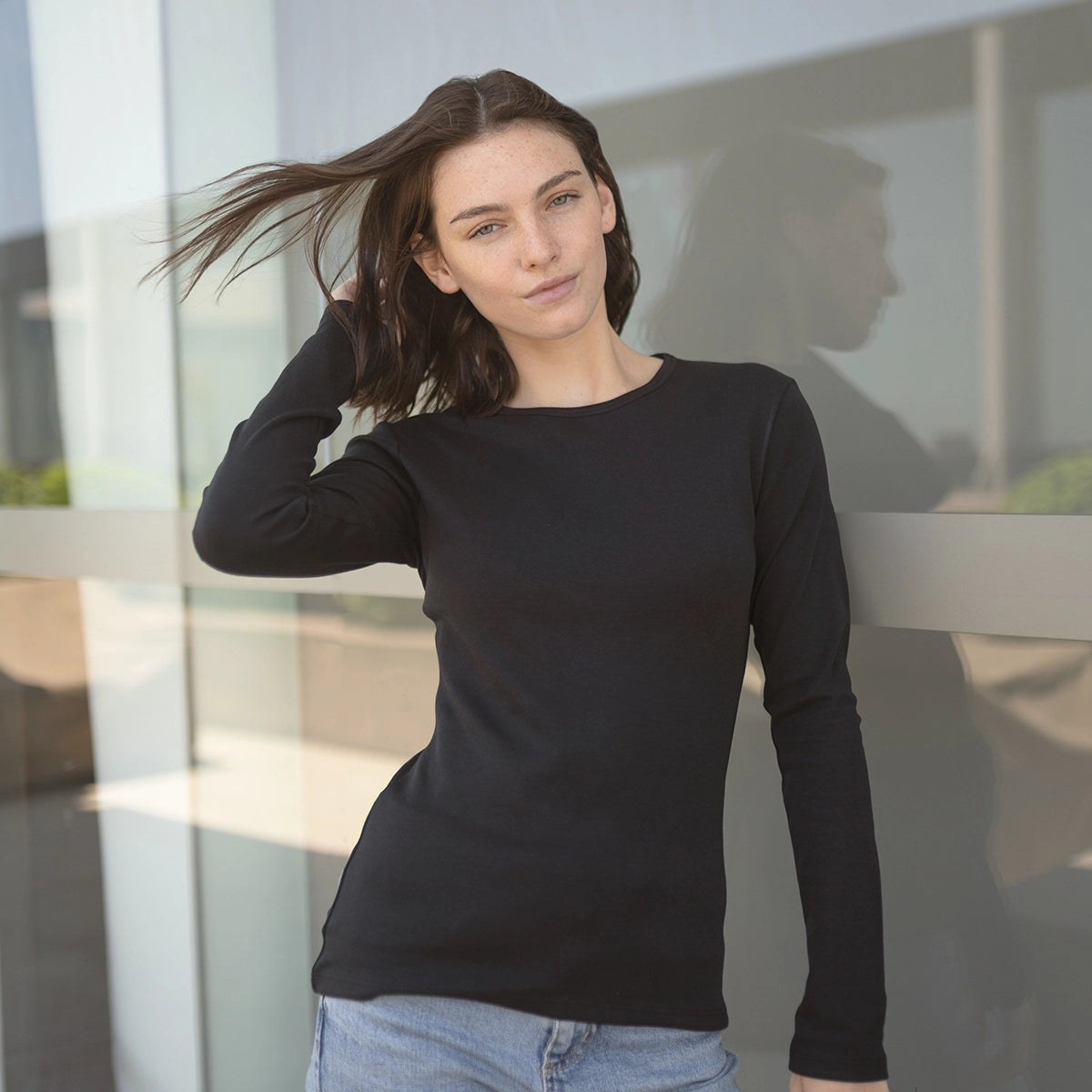 women's organic cotton long sleeve t-shirt 