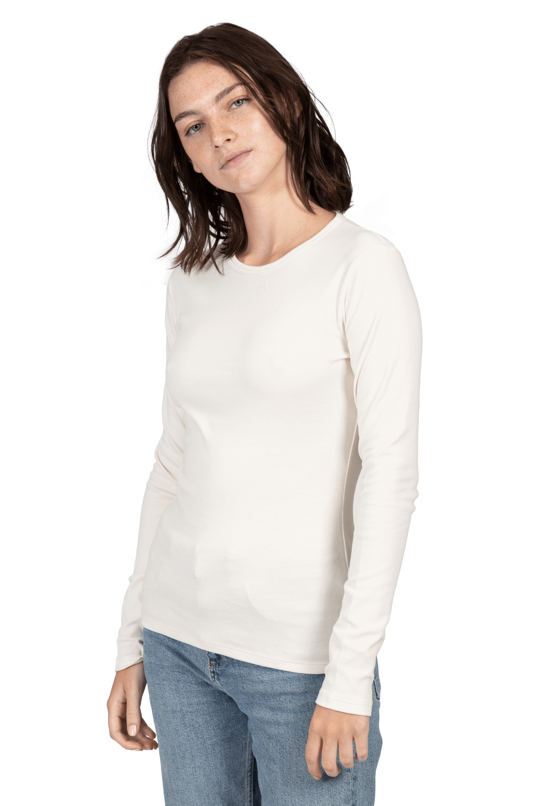 Women's Organic Pima Cotton Chemical-Free Long Sleeve T-Shirt –  ayaecofashion