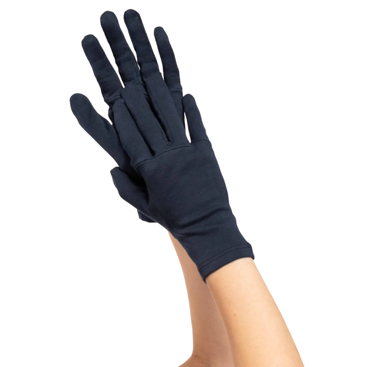 unisex's organic cotton navy blue gloves