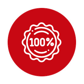 100% guarantee badge