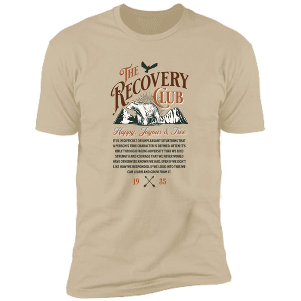 Mens Recovery T-Shirt, Inspiring Sobriety