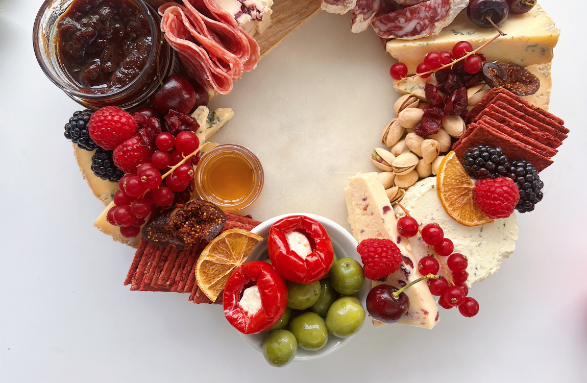 cheese wreath graze platter 