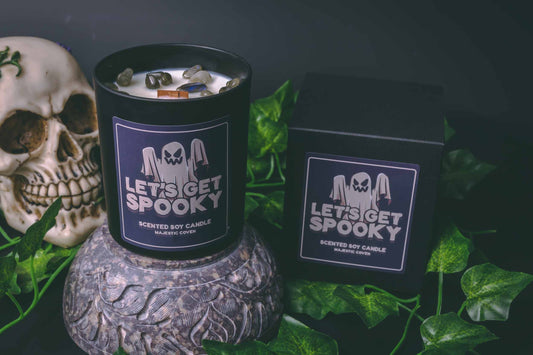 Let's Get Spooky - Labradorite Infused Crystal Soy Candle