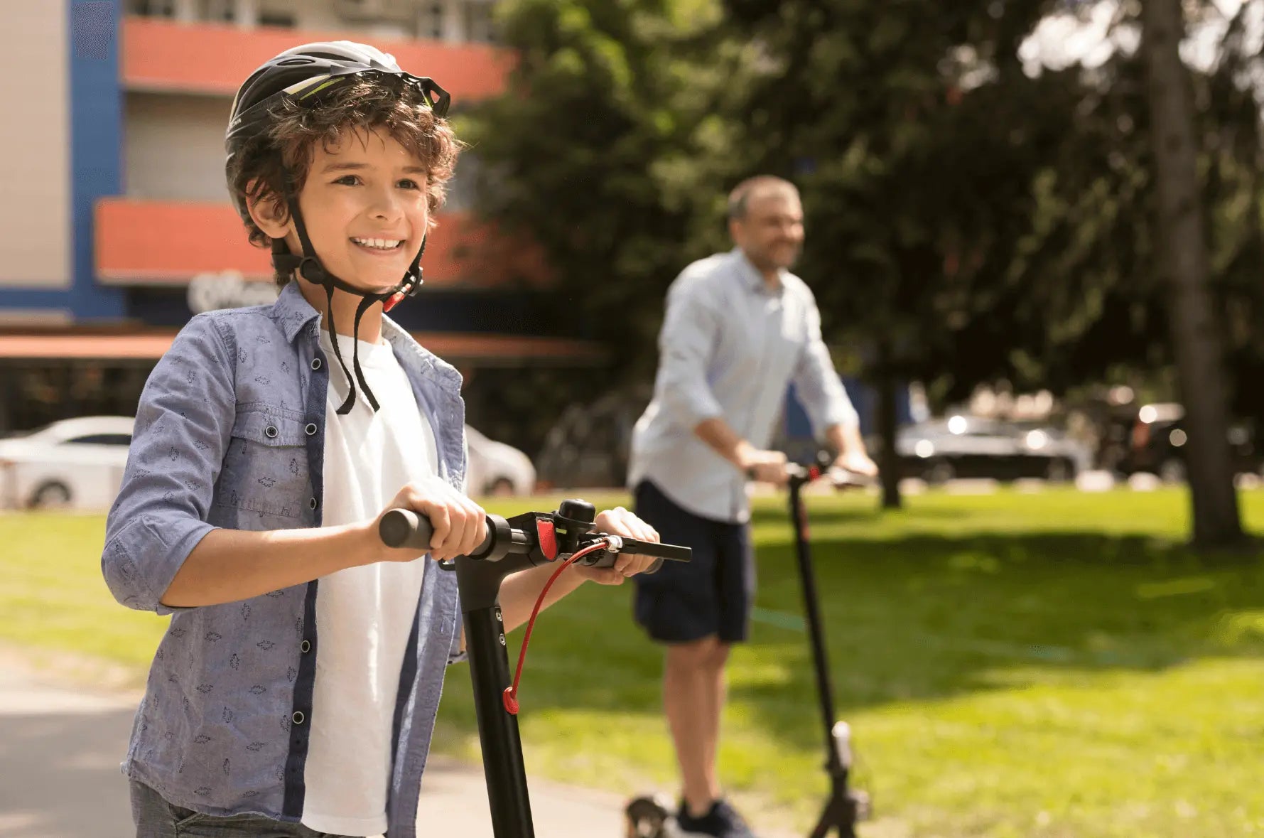 All-terrain features kids e scooter