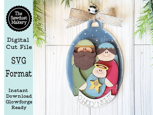 Oh Holy Night SVG, Nativity Scene SVG