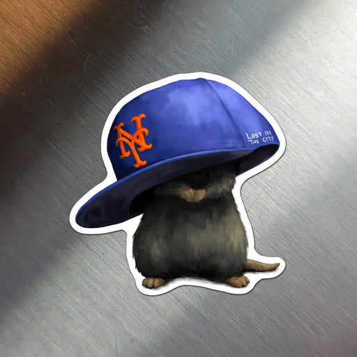 Yankees Hat Rat Magnet — Lockwood Shop