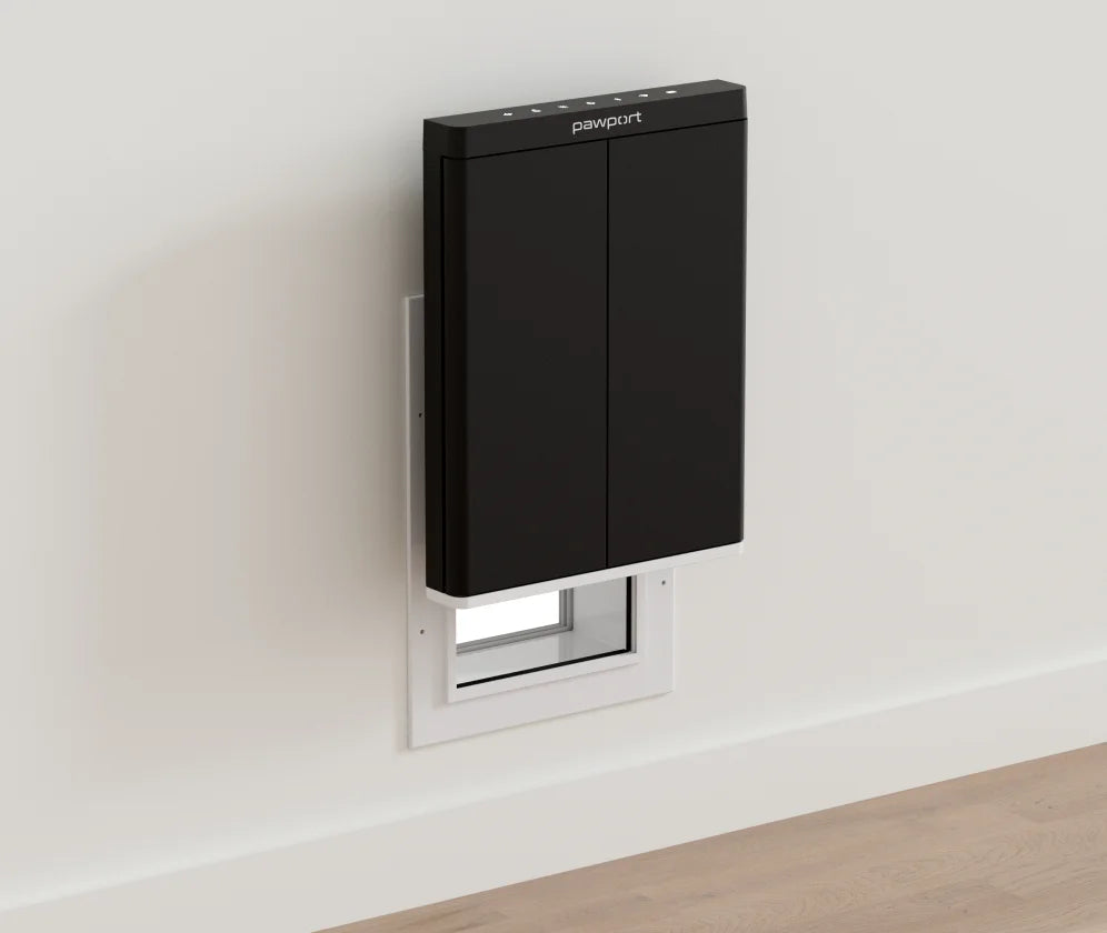 Example of Pawport Smart Pet Door retrofit installation.
