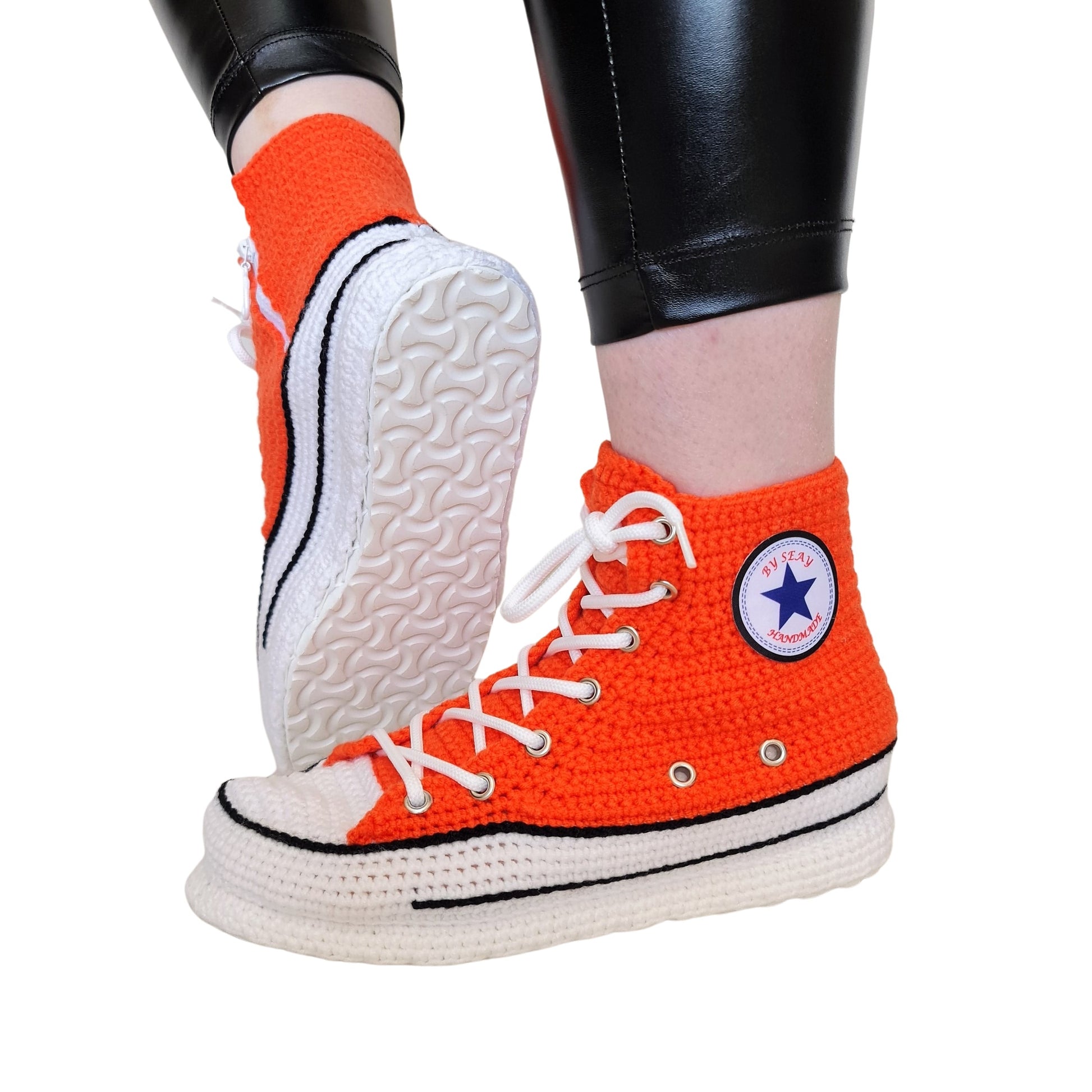 Halloween Pumpkin Slippers Custom Converse House – Seay