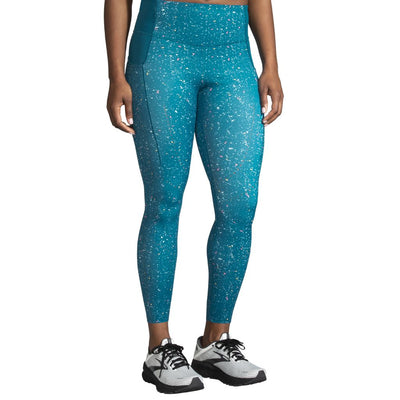 Brooks WOMEN'S CARBONITE TIGHT WHITE/NEON