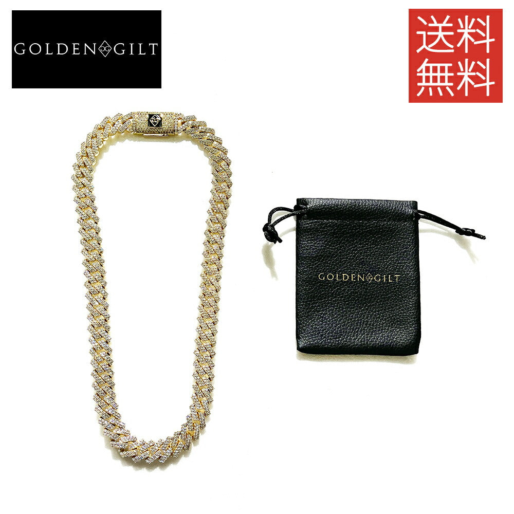 送料無料】GOLDEN GILT 2.5mm Tennis ゴールド ネックレス 金 Necklace