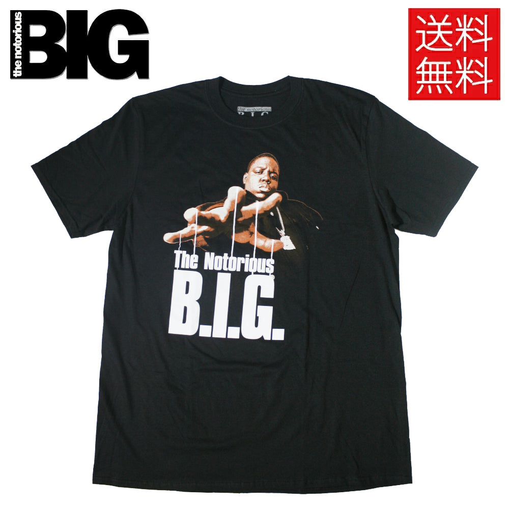 【送料無料】Notorious B.I.G. REACHSTRINGS ライセンス オフィシャル Tシャツ 公式 黒 半袖 T-Shirt Black  ノトーリアス・B.I.G. ビギー・スモールズ